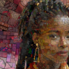 Artist Creates Stunning Mosaic Portraits Inspired  African Culture